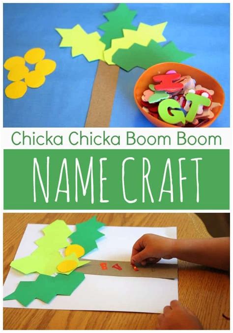 Chicka Chicka Boom Boom Name Craft - Toddler Approved