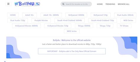 Bolly4u org New Bollywood 300MB HD Movies 2023 - TELUGU HITS AND FLOPS