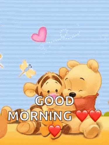 Good Morning Hugs Pooh And Tiger GIF | GIFDB.com