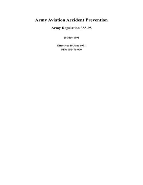 Army Aviation Accident Prevention