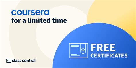 [Ends June 2021] 70 Free Certificates From Coursera for a Limited Time ...