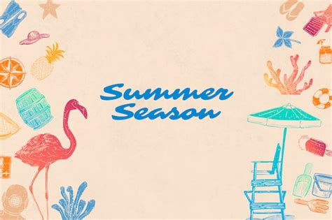 Free Vector | Summer season background