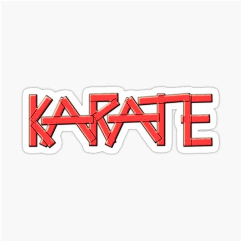 "Karate" Sticker by niar | Redbubble