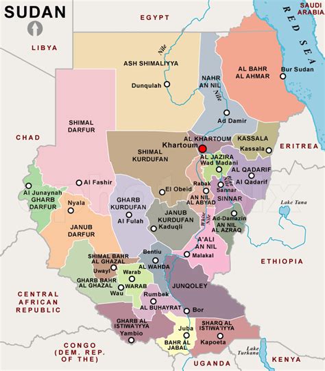 Sudan Map Pictures and Information