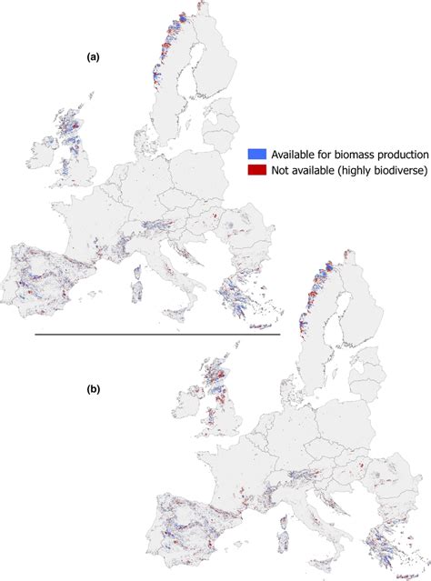 Estimated natural grassland areas in the EU‐28, following the RED. Blue... | Download Scientific ...