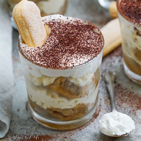 Easy Individual Tiramisu Cups {without Eggs} - Blues Best Life