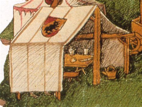 Rectangular Tents in Swiss Illuminations: 1478-1513 | Tent, Medieval ...