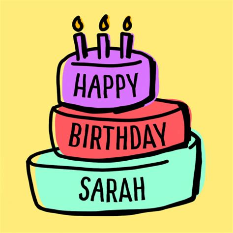 Birthday Sarah GIFs - Get the best GIF on GIPHY