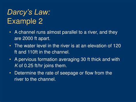 PPT - Darcy’s Law PowerPoint Presentation, free download - ID:283411