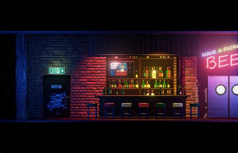 ArtStation - Pixel Bar Environment