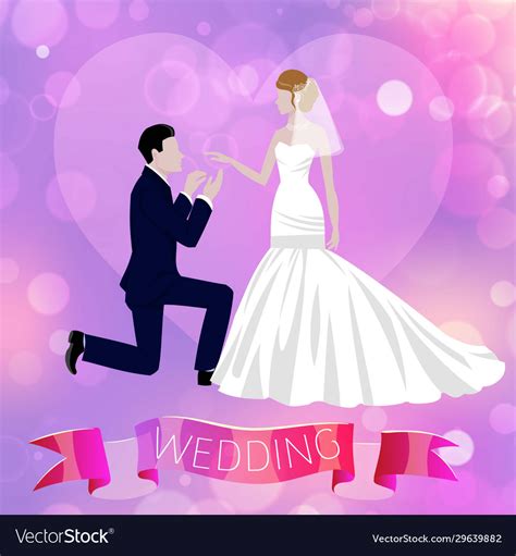 Wedding couple newly married weds bride Royalty Free Vector