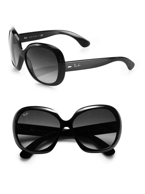 Ray-Ban Synthetic Rb4098 Jackie Ohh Oversized Round Sunglasses in Black ...