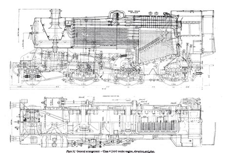 BR Standard 4MT 2-6-0 (1952) | Train drawing, Locomotive, Steam locomotive