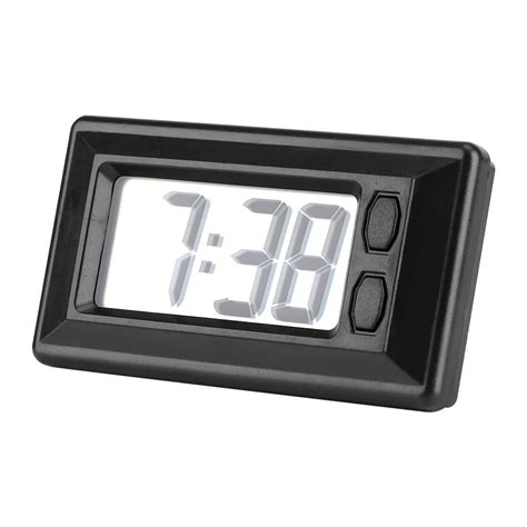 Kritne Table Clock, LCD Digital Clock, LCD Digital Table Car Dashboard Desk Electronic Clock ...