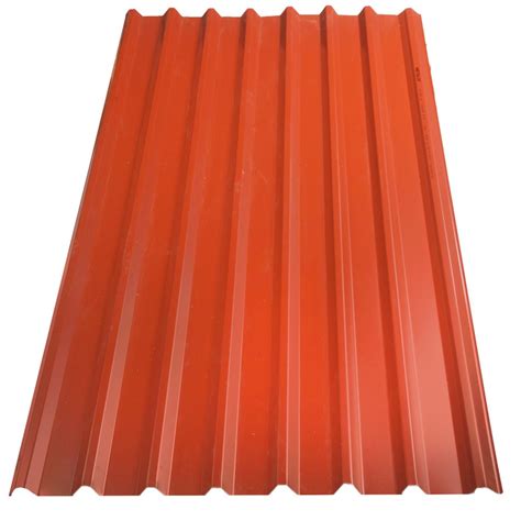 Lamina techo rectangular calibre 26 1.07x3.66 m roja esmalada - Lámina galvanizada de canal