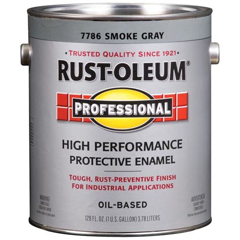 Rust-Oleum Professional Gray Gloss Oil-based Enamel Interior/Exterior ...