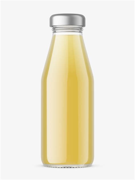 Glass juice bottle mockup - Smarty Mockups