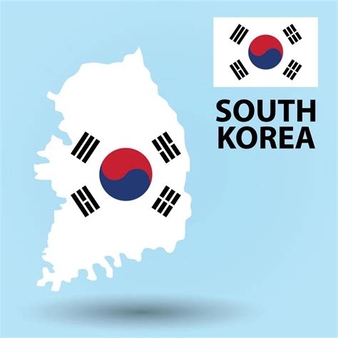 South Korea Map and Flag Background 6059460 Vector Art at Vecteezy