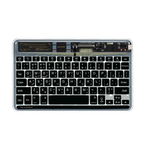 Porodo Crystal Shell Ultra-Slim Keyboard - Elegant & Durable