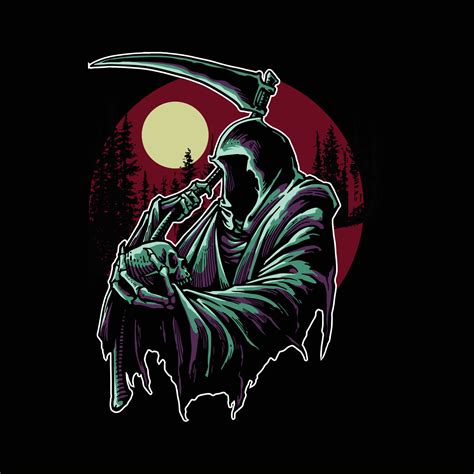 grim reaper artwork 5918928 Vector Art at Vecteezy