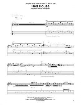 Red House (Guitar Tab) - Print Sheet Music Now