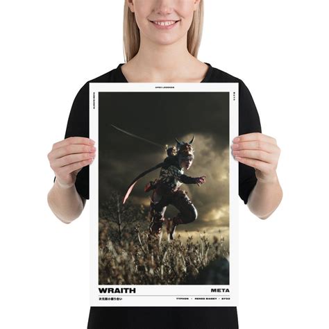 Wraith Apex Legends Samurai Poster, Wraith Samurai, Apex Legends Art Print, Wraith Poster, Video ...