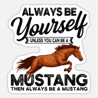 Mustang-horse Stickers | Unique Designs | Spreadshirt