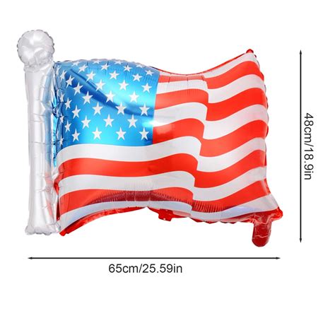 Flag Shaped Balloon 74th Independence Day Birthday Decorations for Women And Table Numbers Party ...