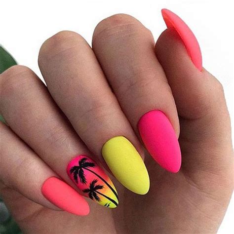 15 Neon Summer Nails Art Designs & Ideas 2019 | Fabulous Nail Art Designs