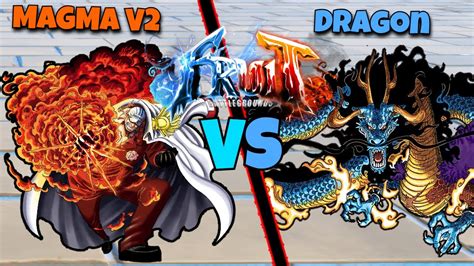 MAGMA V2 VS DRAGON [FRUIT BATTLEGROUNDS] - YouTube