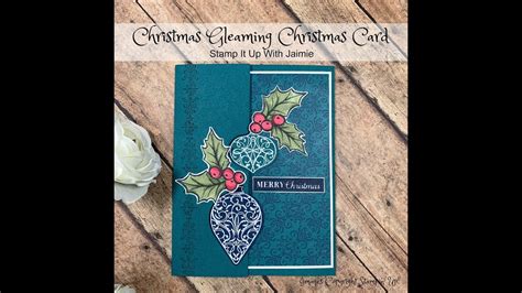 Stampin' Up! Fun Fold Christmas Gleaming Card Tutorial - YouTube