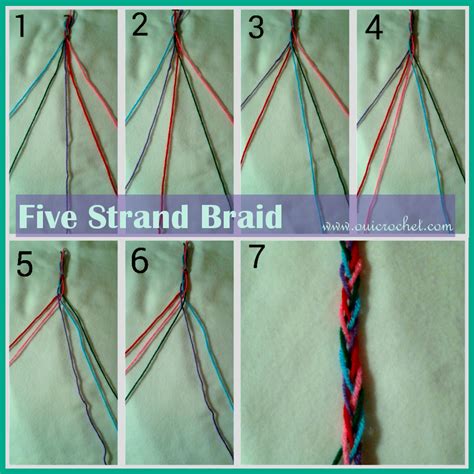 Oui Crochet: Five Strand Braid {Tutorial}