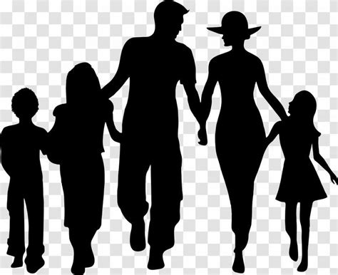 Silhouette Family Clip Art - People - Clipart Transparent PNG - people ...