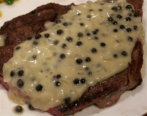 Steak With Creamy Green Peppercorn Sauce – Icing On The Steak