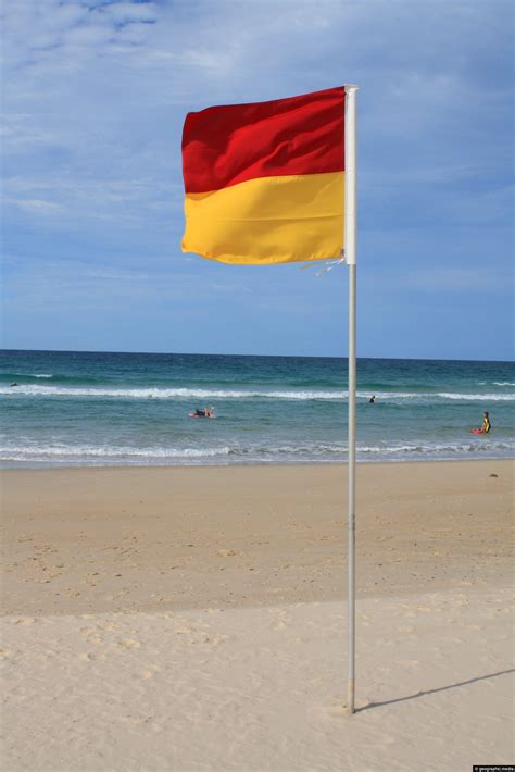 Patrolled Beach Flag in Australia - Geographic Media