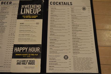 Yard House Menu Prices