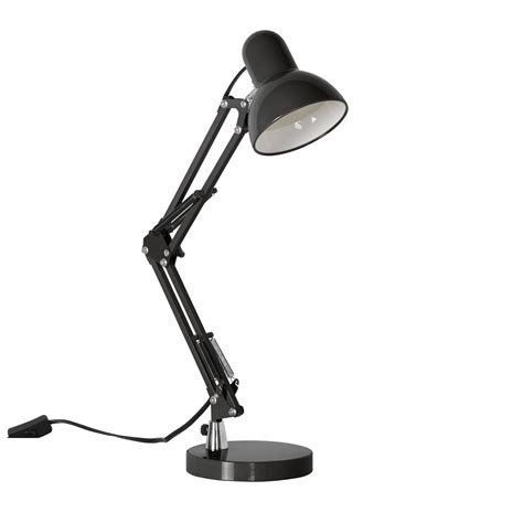 Mainstays LED Swing Arm Architect Desk Lamp, Black - Walmart.com