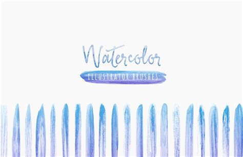 Watercolor Brushes for Illustrator — Medialoot