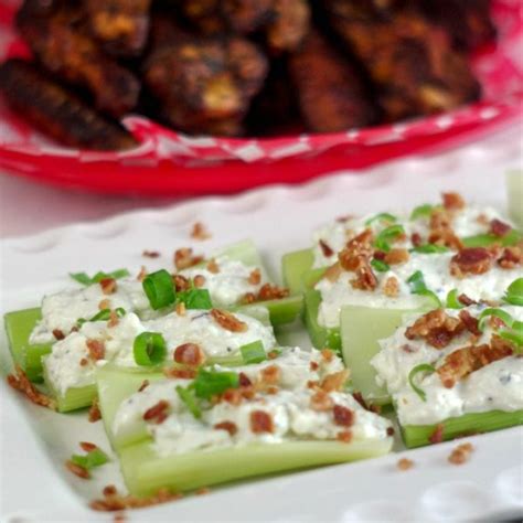 Bacon Blue Cheese Stuffed Celery - Dad Whats 4 Dinner