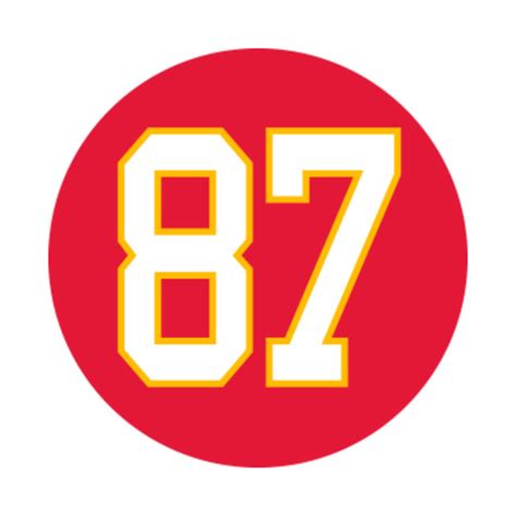 Travis Kelce Kansas City Chiefs Number 87 Jersey Inspired T-Shirt - Kc ...