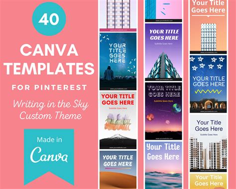 40 Canva Templates for Pinterest Pinterest Templates Pinterest Templates for Your Business ...