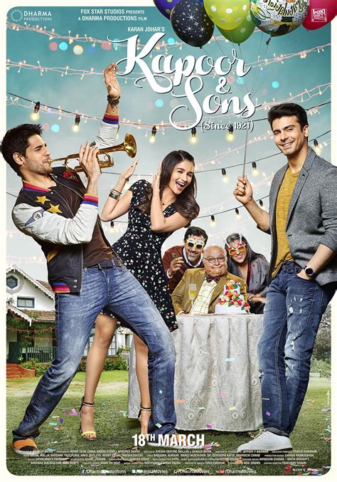 Kapoor and Sons (#1 of 4): Extra Large Movie Poster Image - IMP Awards