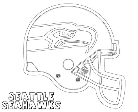 Seattle Seahawks Helmet Coloring Pages