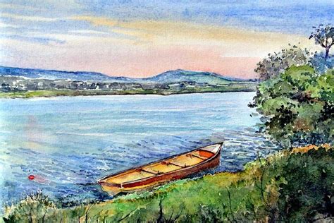 Lake Isle Of Innisfree Painting by Muriel Law