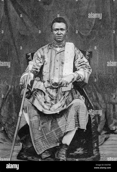 Behanzin, King of the Kingdom of Dahomey, Africa, historical Stock ...