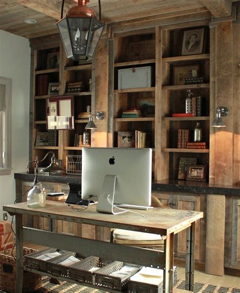 42 Awesome Rustic Home Office Designs | DigsDigs