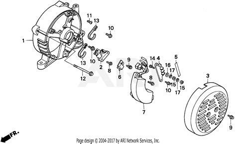 Honda EB5000X A GENERATOR, JPN, VIN# EA7-3000001 Parts Diagram for REAR HOUSING