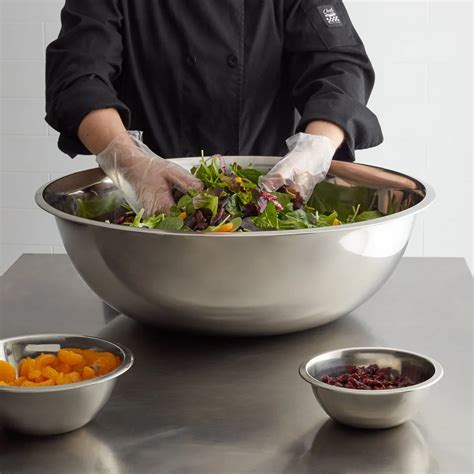 Choice 30 Qt. Standard Weight Stainless Steel Mixing Bowl | Stainless steel mixing bowls, Steel ...