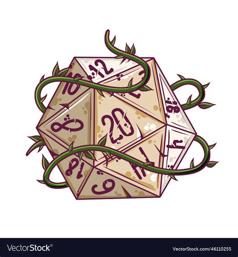 Dice for playing dnd tabletop role-playing game Vector Image