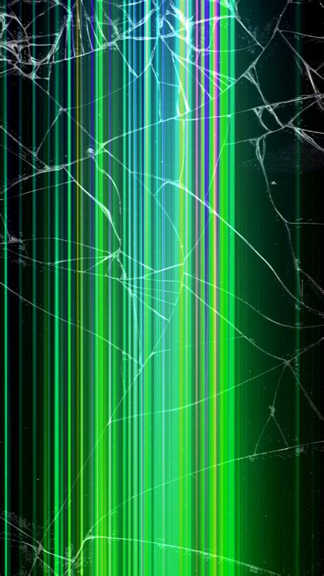 Cracked Screen Phone Wallpaper